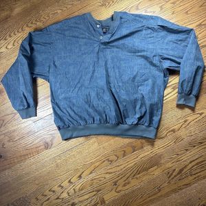 Nike Golf Jacket Pullover‎ Windbreaker Men’s 2XL Nylon Green 2 Button Textured